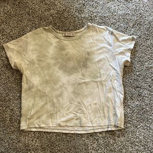 Acid-wash crop top